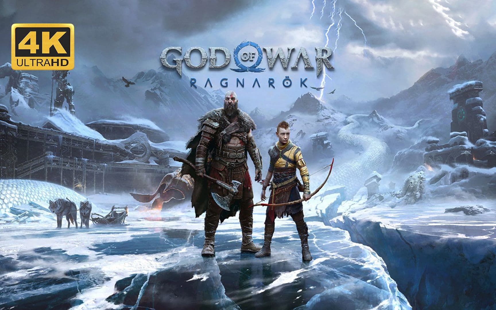 Bilibili 4K full story walkthrough: God of War Ragnarök artwork