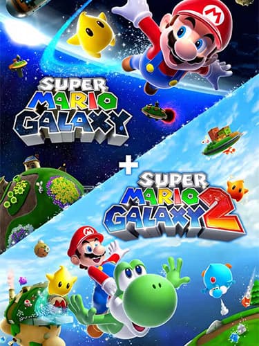 Super Mario Galaxy + Super Mario Galaxy 2, v1.2.0 + 5 Switch Emulators cover