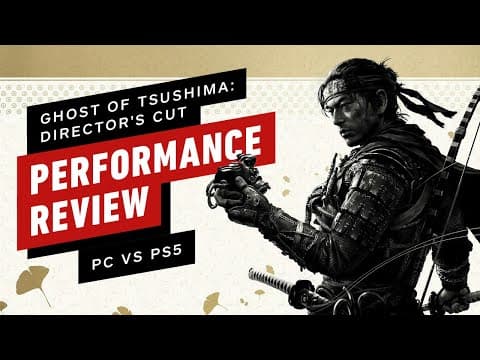 YouTube review: Ghost of Tsushima Director's Cut PC vs PS5 Performance Review artwork